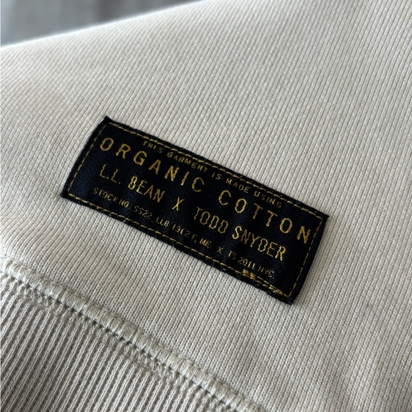 LL Bean Todd Snyder Sebago Lake Sweater Shirt Mens XXL Off White - Picture 5 of 6